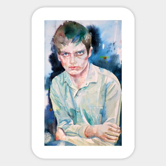 IAN CURTIS watercolor portrait .2 Sticker by lautir